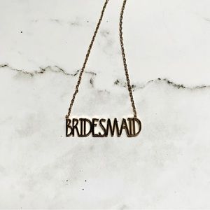 Bridesmaid Gold Necklace 16”